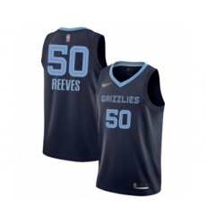 Women's Memphis Grizzlies #50 Bryant Reeves Swingman Navy Blue Finished Basketball Jersey - Icon Edition