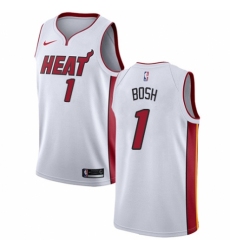 Youth Nike Miami Heat #1 Chris Bosh Swingman NBA Jersey - Association Edition