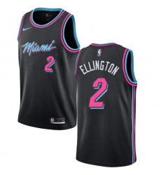 Women's Nike Miami Heat #2 Wayne Ellington Swingman Black NBA Jersey - City Edition