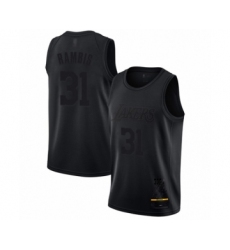 Men's Los Angeles Lakers #31 Kurt Rambis Swingman Black MVP Basketball Jersey