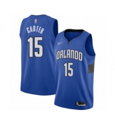 Youth Orlando Magic #15 Vince Carter Swingman Blue Finished Basketball Jersey - Statement Edition