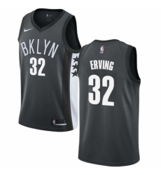 Women's Nike Brooklyn Nets #32 Julius Erving Swingman Gray NBA Jersey Statement Edition