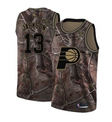Men's Nike Indiana Pacers #13 Mark Jackson Swingman Camo Realtree Collection NBA Jersey