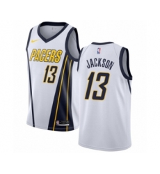 Youth Nike Indiana Pacers #13 Mark Jackson White Swingman Jersey - Earned Edition