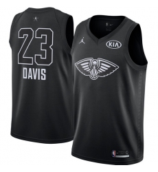 Youth Nike Jordan New Orleans Pelicans #23 Anthony Davis Swingman Black 2018 All-Star Game NBA Jersey