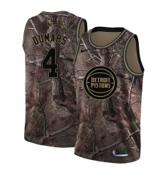 Women's Nike Detroit Pistons #4 Joe Dumars Swingman Camo Realtree Collection NBA Jersey