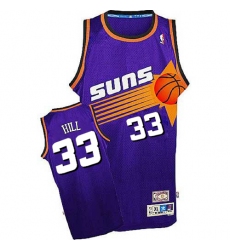 Men's Adidas Phoenix Suns #33 Grant Hill Swingman Purple Throwback NBA Jersey