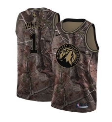 Women's Nike Minnesota Timberwolves #1 Tyus Jones Swingman Camo Realtree Collection NBA Jersey
