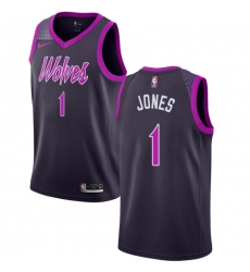 Youth Nike Minnesota Timberwolves #1 Tyus Jones Swingman Purple NBA Jersey - City Edition