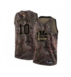 Men's Golden State Warriors #10 Tim Hardaway Swingman Camo Realtree Collection Basketball 2019 Basketball Finals Bound Jersey