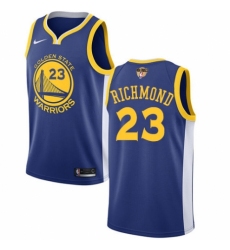 Men's Nike Golden State Warriors #23 Mitch Richmond Swingman Royal Blue Road 2018 NBA Finals Bound NBA Jersey - Icon Edition