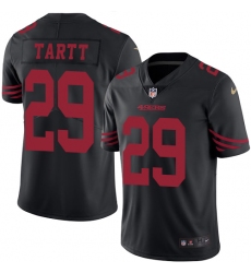Men's Nike San Francisco 49ers #29 Jaquiski Tartt Limited Black Rush Vapor Untouchable NFL Jersey