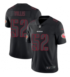 Men's Nike San Francisco 49ers #52 Patrick Willis Limited Black Rush Impact NFL Jersey