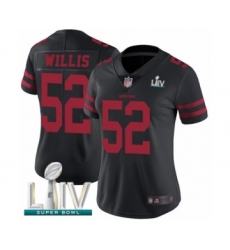 Women's San Francisco 49ers #52 Patrick Willis Black Vapor Untouchable Limited Player Super Bowl LIV Bound Football Jersey