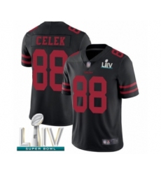 Men's San Francisco 49ers #88 Garrett Celek Black Alternate Vapor Untouchable Limited Player Super Bowl LIV Bound Football Jersey