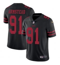 Men's Nike San Francisco 49ers #91 Arik Armstead Black Vapor Untouchable Limited Player NFL Jersey