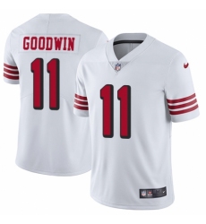 Men's Nike San Francisco 49ers #11 Marquise Goodwin Limited White Rush Vapor Untouchable NFL Jersey