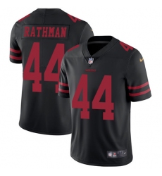 Youth Nike San Francisco 49ers #44 Tom Rathman Black Vapor Untouchable Limited Player NFL Jersey
