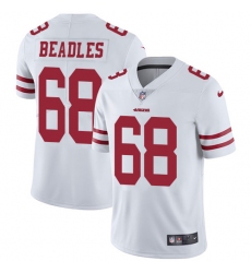 Youth Nike San Francisco 49ers #68 Zane Beadles White Vapor Untouchable Limited Player NFL Jersey