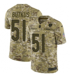 Youth Nike Chicago Bears #51 Dick Butkus Limited Camo 2018 Salute to Service NFL Jersey