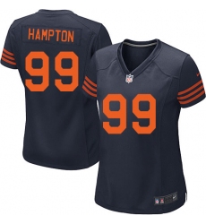 Women's Nike Chicago Bears #99 Dan Hampton Game Navy Blue Alternate NFL Jersey