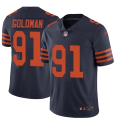 Youth Nike Chicago Bears #91 Eddie Goldman Navy Blue Alternate Vapor Untouchable Limited Player NFL Jersey