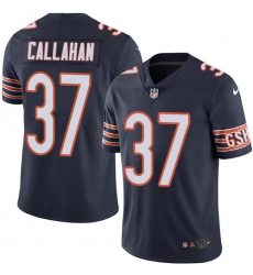 Men's Nike Chicago Bears #37 Bryce Callahan Navy Blue Team Color Vapor Untouchable Limited Player NFL Jersey