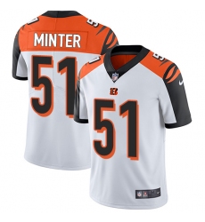 Youth Nike Cincinnati Bengals #51 Kevin Minter Vapor Untouchable Limited White NFL Jersey
