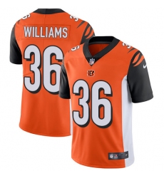 Youth Nike Cincinnati Bengals #36 Shawn Williams Vapor Untouchable Limited Orange Alternate NFL Jersey