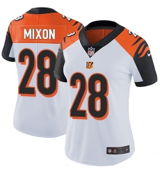 Women's Nike Cincinnati Bengals #28 Joe Mixon Vapor Untouchable Limited White NFL Jersey