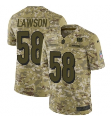 Men's Nike Cincinnati Bengals #58 Carl Lawson Limited Camo 2018 Salute to Service NFL Jersey