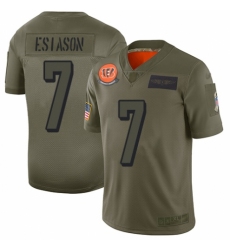 Women's Cincinnati Bengals #7 Boomer Esiason Limited Camo 2019 Salute to Service Football Jersey
