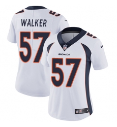 Women's Nike Denver Broncos #57 Demarcus Walker White Vapor Untouchable Limited Player NFL Jersey