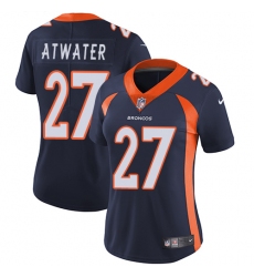 Women's Nike Denver Broncos #27 Steve Atwater Navy Blue Alternate Vapor Untouchable Limited Player NFL Jersey