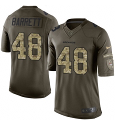 Men's Nike Denver Broncos #48 Shaquil Barrett Elite Green Salute to Service NFL Jersey