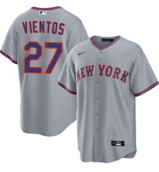 Men's New York Mets #27 Mark Vientos Gray 2025 Limited Stitched Baseball Jersey