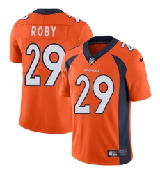 Men's Nike Denver Broncos #29 Bradley Roby Orange Team Color Vapor Untouchable Limited Player NFL Jersey