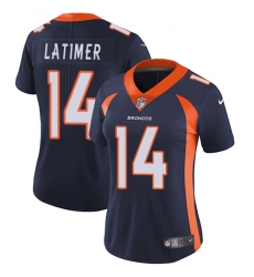 Women's Nike Denver Broncos #14 Cody Latimer Navy Blue Alternate Vapor Untouchable Limited Player NFL Jersey