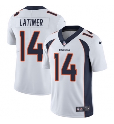 Youth Nike Denver Broncos #14 Cody Latimer White Vapor Untouchable Limited Player NFL Jersey