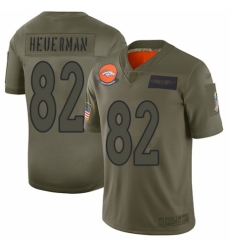 Youth Denver Broncos #82 Jeff Heuerman Limited Camo 2019 Salute to Service Football Jersey