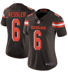 Women's Nike Cleveland Browns #6 Cody Kessler Brown Team Color Vapor Untouchable Limited Player NFL Jersey
