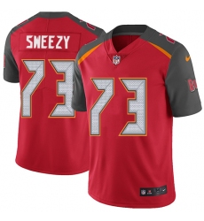 Men's Nike Tampa Bay Buccaneers #73 J. R. Sweezy Red Team Color Vapor Untouchable Limited Player NFL Jersey