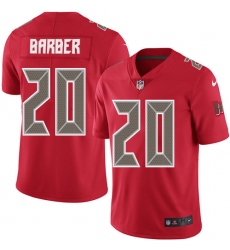 Men's Nike Tampa Bay Buccaneers #20 Ronde Barber Limited Red Rush Vapor Untouchable NFL Jersey