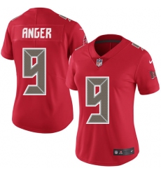 Women's Nike Tampa Bay Buccaneers #9 Bryan Anger Limited Red Rush Vapor Untouchable NFL Jersey