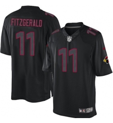 Men's Nike Arizona Cardinals #11 Larry Fitzgerald Limited Black Impact NFL Jersey