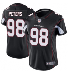 Women's Nike Arizona Cardinals #98 Corey Peters Black Alternate Vapor Untouchable Limited Player NFL Jersey