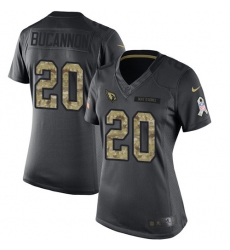 Women's Nike Arizona Cardinals #20 Deone Bucannon Limited Black 2016 Salute to Service NFL Jersey