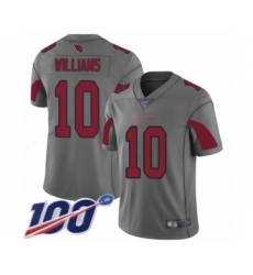Youth Arizona Cardinals #10 Chad Williams Limited Silver Inverted Legend 100th Season Football Jersey