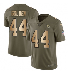 Youth Nike Arizona Cardinals #44 Markus Golden Limited Olive/Gold 2017 Salute to Service NFL Jersey