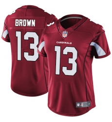 Women's Nike Arizona Cardinals #13 Jaron Brown Red Team Color Vapor Untouchable Limited Player NFL Jersey